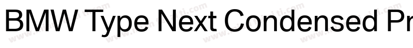 BMW Type Next Condensed Pro Light字体转换